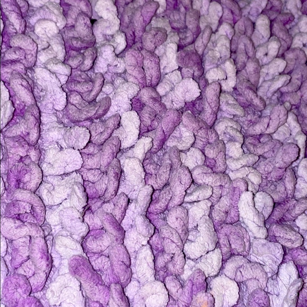 Purple Ombré Bedroom Rug